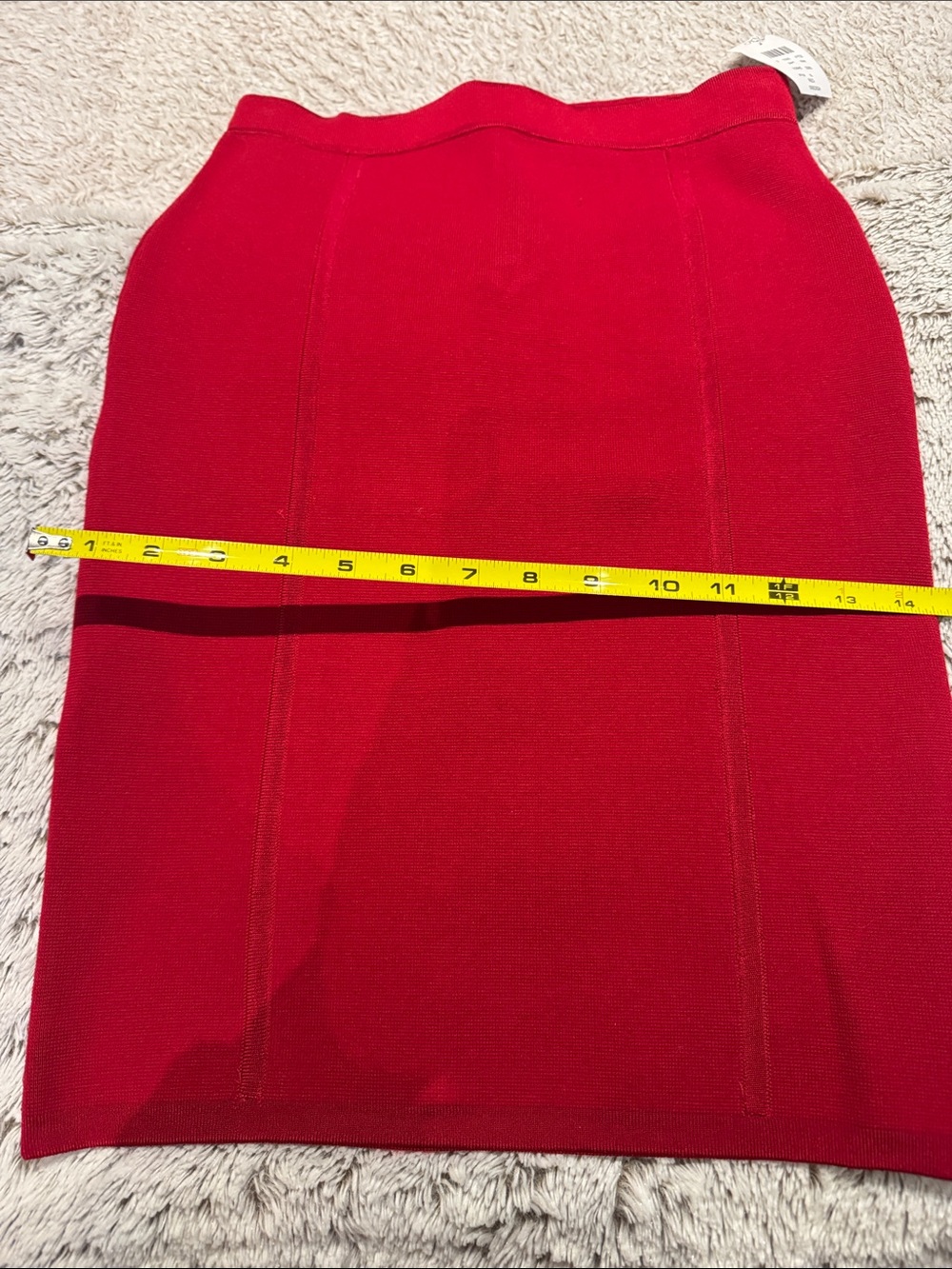 Cache Red Fitted Pencil Skirt size XS